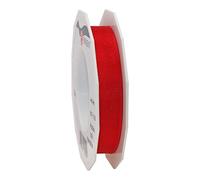 C.E. Pattberg Präsent - Four Seasons Organza wired edge Ribbon Red 15 mm width, 25 m length