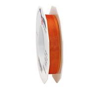 C.E. Pattberg Präsent - Four Seasons Organza wired edge Ribbon Tangerine 15 mm width, 25 m length