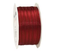 C.E. Pattberg Präsent - Marseille Wired Organza Ribbon Bordeaux 10 mm width, 50 m length