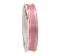 C.E. Pattberg Präsent - Marseille Wired Organza Ribbon Light Pink 15 mm width, 25 m length