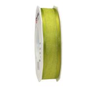 C.E. Pattberg Präsent - Marseille Wired Organza Ribbon Lime Green 25 mm width, 25 m length