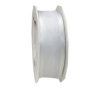 C.E. Pattberg Präsent - Marseille Wired Organza Ribbon White 40 mm width, 25 m length
