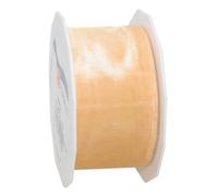 C.E. Pattberg Präsent - Sheer Organza Ribbon Apricot 40 mm width, 25 m length