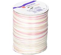 C.E. Pattberg RAFFIA Multicolour white-cream-pink Ribbon, 55 yards Gift Ribbon for Wrapping Presents, 5-Strand Ribbon for Gifts, Accessories for Decorating and Handicrafts, for every occasion