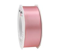 PRÄSENT C.E. Pattberg SATIN antique pink gift ribbon, 27 yards for Wrapping Gifts, 1.6 inches width, Ribbon for Decorating & Crafting, Decorative Ribbon for Gifts, for every occasion