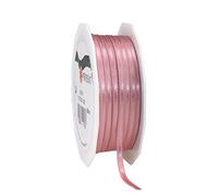 PRÄSENT C.E. Pattberg SATIN antique pink gift ribbon, 55 yards for Wrapping Gifts, 0.12 inches width, Ribbon for Decorating & Crafting, Decorative Ribbon for Gifts, for every occasion