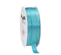 PRÄSENT C.E. Pattberg SATIN aquamarine gift ribbon, 27 yards for Wrapping Gifts, 0.39 inches width, Ribbon for Decorating & Crafting, Decorative Ribbon for Gifts, for every occasion