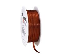 PRÄSENT C.E. Pattberg SATIN cinnamon (brown) gift ribbon, 55 yards for Wrapping Gifts, 0.12 inches width, Ribbon for Decorating & Crafting, Decorative Ribbon for Gifts, for every occasion