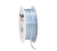 PRÄSENT C.E. Pattberg SATIN light blue gift ribbon, 55 yards for Wrapping Gifts, 0.12 inches width, Ribbon for Decorating & Crafting, Decorative Ribbon for Gifts, for every occasion