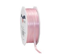 PRÄSENT C.E. Pattberg SATIN light pink gift ribbon, 55 yards for Wrapping Gifts, 0.24 inches width, Ribbon for Decorating & Crafting, Decorative Ribbon for Gifts, for every occasion