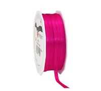 PRÄSENT C.E. Pattberg SATIN magenta gift ribbon, 55 yards for Wrapping Gifts, 0.24 inches width, Ribbon for Decorating & Crafting, Decorative Ribbon for Gifts, for every occasion