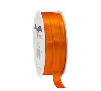 C.E. Pattberg SATIN orange gift ribbon, 27 yards for Wrapping Gifts, 0.39 inches width, Ribbon for Decorating & Crafting, Decorative Ribbon for Gifts, for every occasion