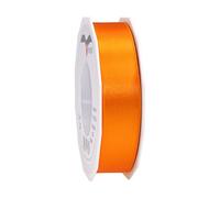 PRÄSENT C.E. Pattberg SATIN orange gift ribbon, 27 yards for Wrapping Gifts, 1 inch width, Ribbon for Decorating & Crafting, Decorative Ribbon for Gifts, for every occasion