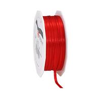 C.E. Pattberg SATIN red gift ribbon, 55 yards for Wrapping Gifts, 0.12 inches width, Ribbon for Decorating & Crafting, Decorative Ribbon for Gifts, for every occasion