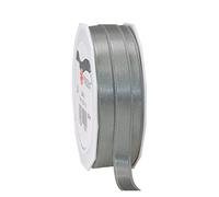 PRÄSENT C.E. Pattberg SATIN slate (grey) gift ribbon, 27 yards for Wrapping Gifts, 0.39 inches width, Ribbon for Decorating & Crafting, Decorative Ribbon for Gifts, for every occasion