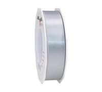 PRÄSENT Ribbon, polyester, Sterling Silver, 25mm-25m