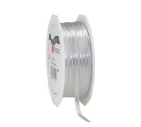 PRÄSENT C.E. Pattberg SATIN sterling silver gift ribbon, 55 yards for Wrapping Gifts, 0.12 inches width, Ribbon for Decorating & Crafting, Decorative Ribbon for Gifts, for every occasion