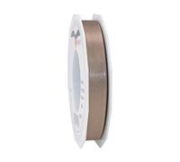 PRÄSENT C.E. Pattberg SATIN taupe gift ribbon, 27 yards for Wrapping Gifts, 0.59 inches width, Ribbon for Decorating & Crafting, Decorative Ribbon for Gifts, for every occasion