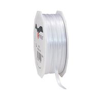 C.E. Pattberg SATIN white gift ribbon, 55 yards for Wrapping Gifts, 0.24 inches width, Ribbon for Decorating & Crafting, Decorative Ribbon for Gifts, for every occasion