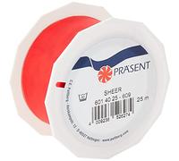 C.E. Pattberg Sheer Organza Ribbon Red, 27 Yards Gift Wrap Ribbon, 1.6 inches Width, Accessories for Decoration & Handicrafts, Decoration Ribbon for Presents, for Every Occasion