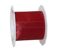 C.E. Pattberg Sheer Organza Ribbon Ruby Red, 27 Yards Gift Wrap Ribbon, 2.8 inches Width, Accessories for Decoration & Handicrafts, Decoration Ribbon for Presents, for Every Occasion