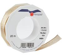 C.E. Pattberg WIEN Gift Ribbon in Gold, 22 yards of Metallic Mesh Ribbon for Gift Wrapping, 1 inch width, Accessories for Decoration & Handicrafts, Ribbon for Presents, for every occasion
