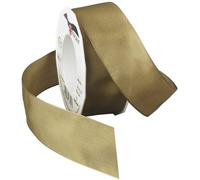 C.E. Pattberg DREAM Ribbon With Wired Edges - duty beige, 20 m Gifts Band For Colourful Presents, 40 mm Width, Decorative Ribbon For Christmas, Easter, Baby Showers, Wedding Presents, Etc - Easy To Form