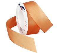 C.E. Pattberg Wired Ribbon, Polyester, Orange Tango, 40mm-20m