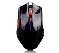 C-ET Durable non-slip, Silent Rechargeable Wireless Mouse 2400DPI 2.4G USB Laser Gaming Mouse Silence Built-in Lithium Battery For Laptop Computer Gamer Mouse,office,games (Color : Matte black)