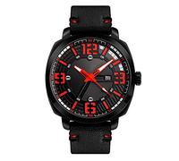 C-ET High Quality,Waterproof, Men's Watch, Black Belt Watch, Blue Pointer, Waterproof Calendar Non-Mechanical Watch, Trend Men's Watch, Vintage Student Quartz Watch - Men's,Outdoor,Workplace