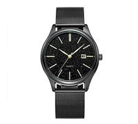 C-ET High quality,waterproof, Men's Watch Waterproof Stainless Steel Sports Analog Quartz Watch Men's Business Casual Chronograph Date Moon Phase Military Black Wrist student fashion casual electronic