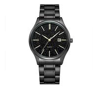 C-ET High quality,waterproof, Men's Watch Waterproof Stainless Steel Sports Analog Quartz Watch Men's Business Casual Chronograph Date Moon Phase Military Black Wrist student fashion casual electronic