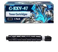 C-EXV-47 Toner Cartridges Compatible for Canon iR ADVANCE C250i C350i C350P C351iF Printers, With Chip Large Capacity 33000 Pages (1 Pack Black)