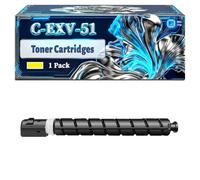 C-EXV-51 Toner Cartridges Compatible for Canon imageRUNNER Advance C5500 C5535i C5550i C5535 C5540i C5560i Printers, With Chip Large Capacity 43000 Pages (1 Pack Yellow)