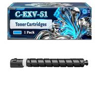 C-EXV-51 Toner Cartridges Compatible for Canon imageRUNNER Advance C5500 C5535i C5550i C5535 C5540i C5560i Printers, With Chip Large Capacity 43000 Pages (1 Pack Cyan)