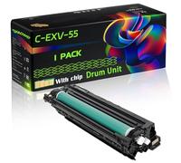C-EXV-55 Compatible for Canon Drum Unit with Chip IR Advance C256i DX C257 DX C357i C356i DX C257i DX C357P C356P DX Printers (1 Pack Black)