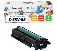 C-EXV-55 Drum Unit Compatible for Canon Work for Canon IR Advance C256iDX C257DX C357i C356iDX C257iDX C357P C356PDX Printers (1 Pack Cyan)