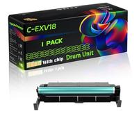 C-EXV18 Compatible for Canon Drum Unit with Chip IR-1018 IR-1018J IR-1020 IR-1022 IR-1022A IR-1022F IR-1022i IR-1022iF Printers (Black)