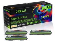 C-EXV21 Compatible for Canon Drum Unit with Chip iRC2380i iRC2880 iRC2880i iRC3380 iRC3380e iRC3380i iRC3380Ne iRC3580Ne iR ADVANCE Printers (3 Pack Black)
