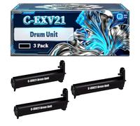 C-EXV21 Drum Unit Compatible for Canon iR ADVANCE C3080i iRC2380i iRC2880 iRC2880i iRC3380 iRC3380e iRC3380i iRC3380Ne iRC3580Ne Printers, With Chip Large Capacity 77000 Pages (3 Pack Black)