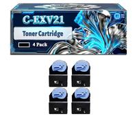 C-EXV21 Toner Cartridge Compatible for Canon iR ADVANCE C3080i iRC2380i iRC2880 iRC2880i iRC3080i iRC3380 iRC3380e iRC3380i iRC3380Ne Printers, With Chip Large Capacity 20000 Pages (4 Pack Black)