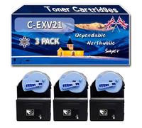 C-EXV21 Toner Cartridges Compatible for Canon iRC3380e iRC3380i iRC3380Ne iRC3580 iRC3580i iRC3580Ne iRC3880 Printers (3 Pack Black)