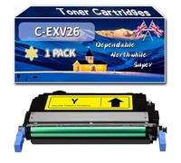 C-EXV26 Toner Cartridges Compatible for Canon imageRUNNER C1000 Series C1021i C1021iF C1021 Series C1022 C1022i C1028i Printers (1 Pack Yellow)