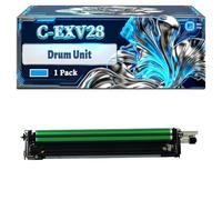C-EXV28 Drum Unit Compatible for Canon imageRUNNER Advance C5045 C5051 C5250 C5255 Printers, With Chip Large Capacity 80000 Pages (1 Pack Cyan)