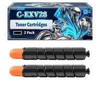 C-EXV28 Toner Cartridges Compatible for Canon ImageRUNNER Advance IR-C5250 IR-C5250i IR-C5255 IR-C5255i IRC-5045 IRC-5045i IRC-5051 Printers (2 Pack Black)