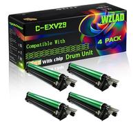 C-EXV29 Compatible for Canon Drum Unit with Chip imageRUNNER Advance C5030 C5030i C5035 C5035 C5235 Printers (4 Pack Black)