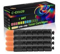 C-EXV29 Compatible for Canon Toner Cartridges with Chip ImageRUNNER Advance IRC-5030 IRC-5030i iRC-5035 iRC-5035i IR-C5235i Printers (4-Pack BK/C/M/Y)