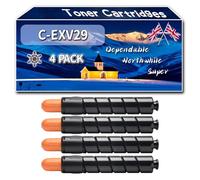 C-EXV29 Toner Cartridges Compatible for Canon iR ADVANCE C5240i iRC5030 iRC5030i iRC5035 iRC5035i iRC5235i Printers, High-Definition Printing Effect with Chip, 46000 Pages (4 Pack Black)