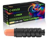 C-EXV33 Compatible for Canon Toner Cartridges with Chip IR 2520 IR 25251 IR 25201 IR 2530 IR 2525 IR Printers (1 Pack Black)