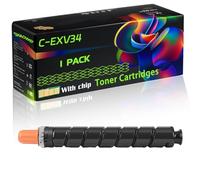 C-EXV34 Compatible for Canon Toner Cartridges with Chip ImageRUNNER Advance IR-C2020 IR-C2025H IR-C2025L IR-C2030 IR-C2030L Printers (1 Pack Black)